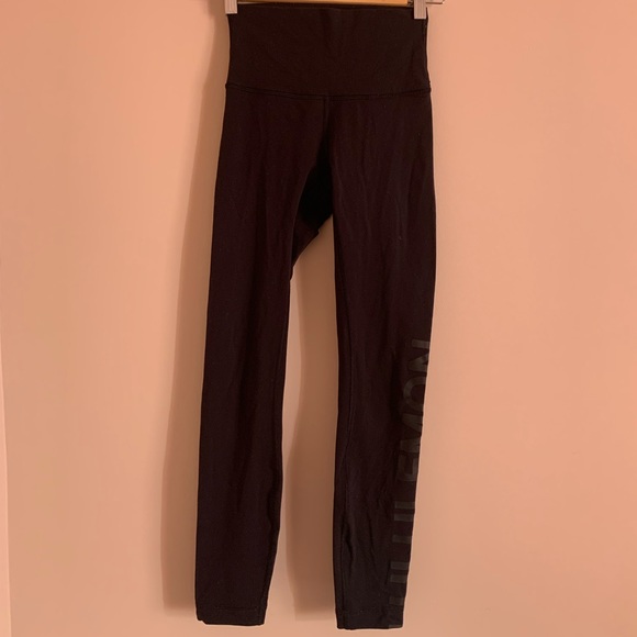 Lululemon high waisted black leggings - Picture 1 of 3